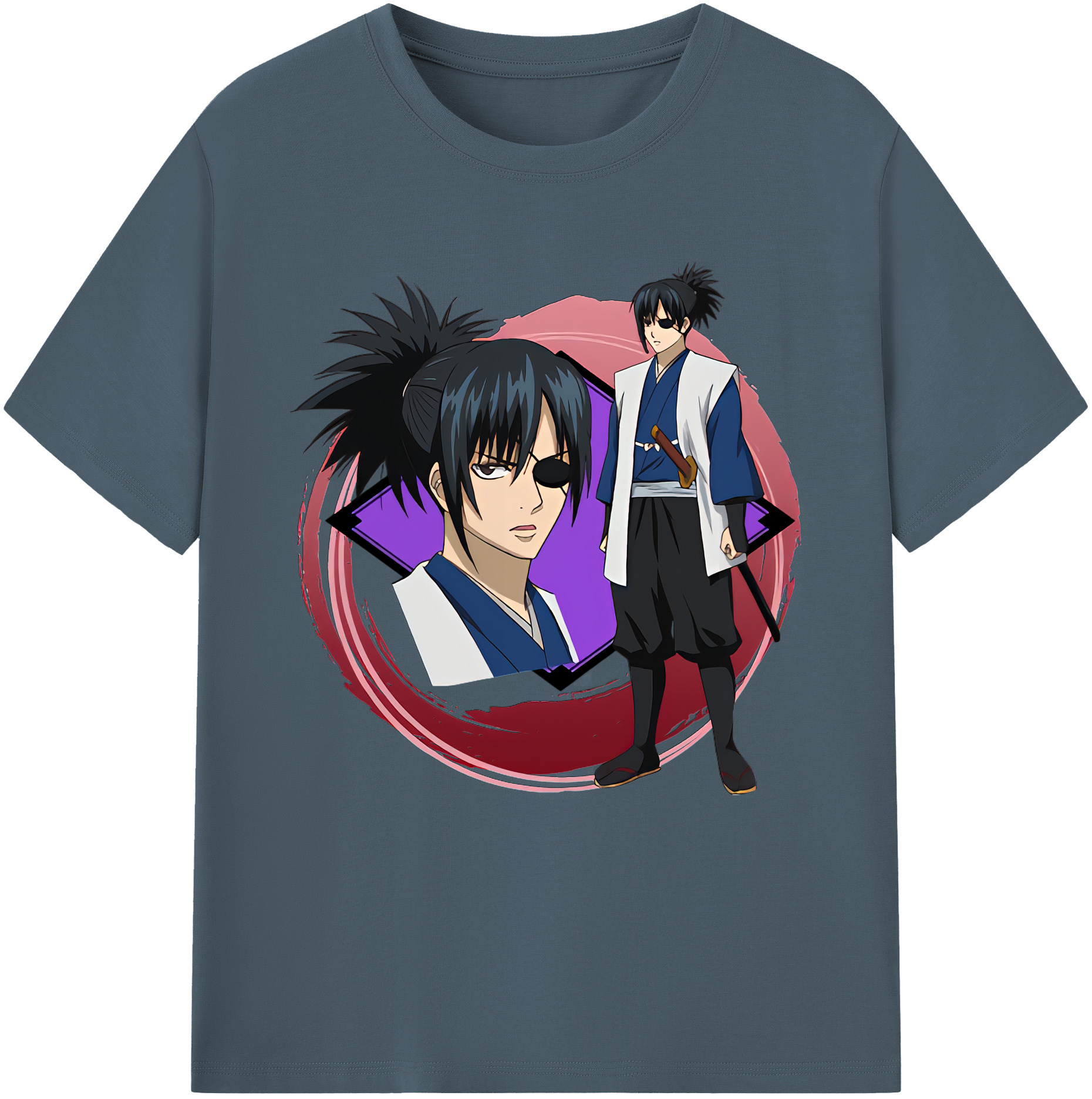（画像用） ぎんたま 坂田銀時（さかたぎんとき） 神楽 志村新八（しむら しんぱち） GINTAMA Sakata Gintoki Kagura Shimura Shinpachi 綿100％半袖Tシャツ（フロントプリント）